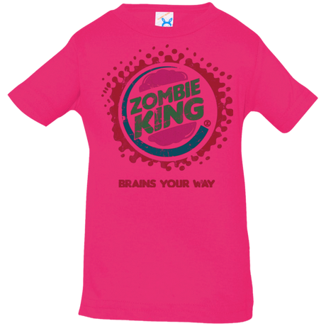 T-Shirts Hot Pink / 6 Months Zombie King Infant PremiumT-Shirt