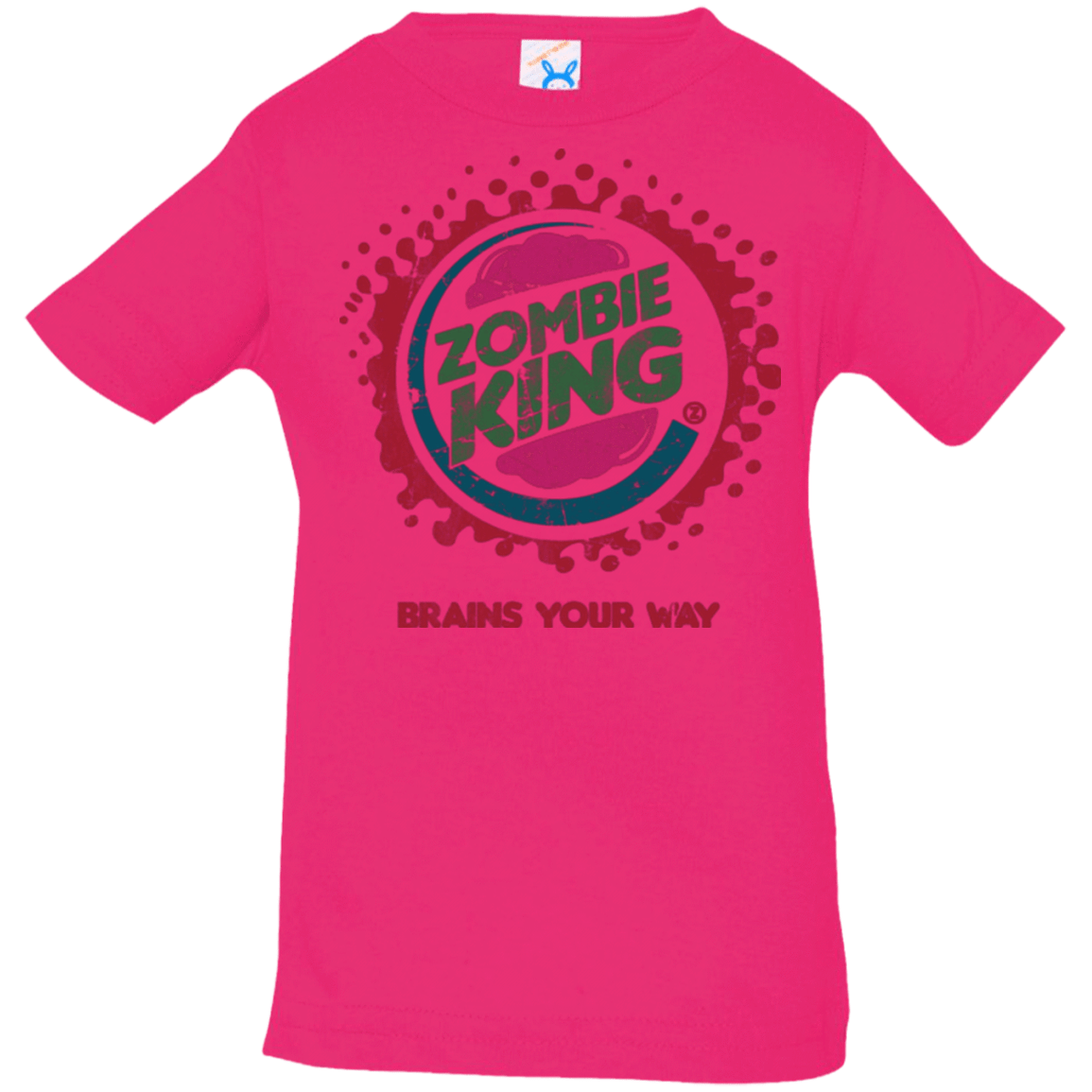 T-Shirts Hot Pink / 6 Months Zombie King Infant PremiumT-Shirt