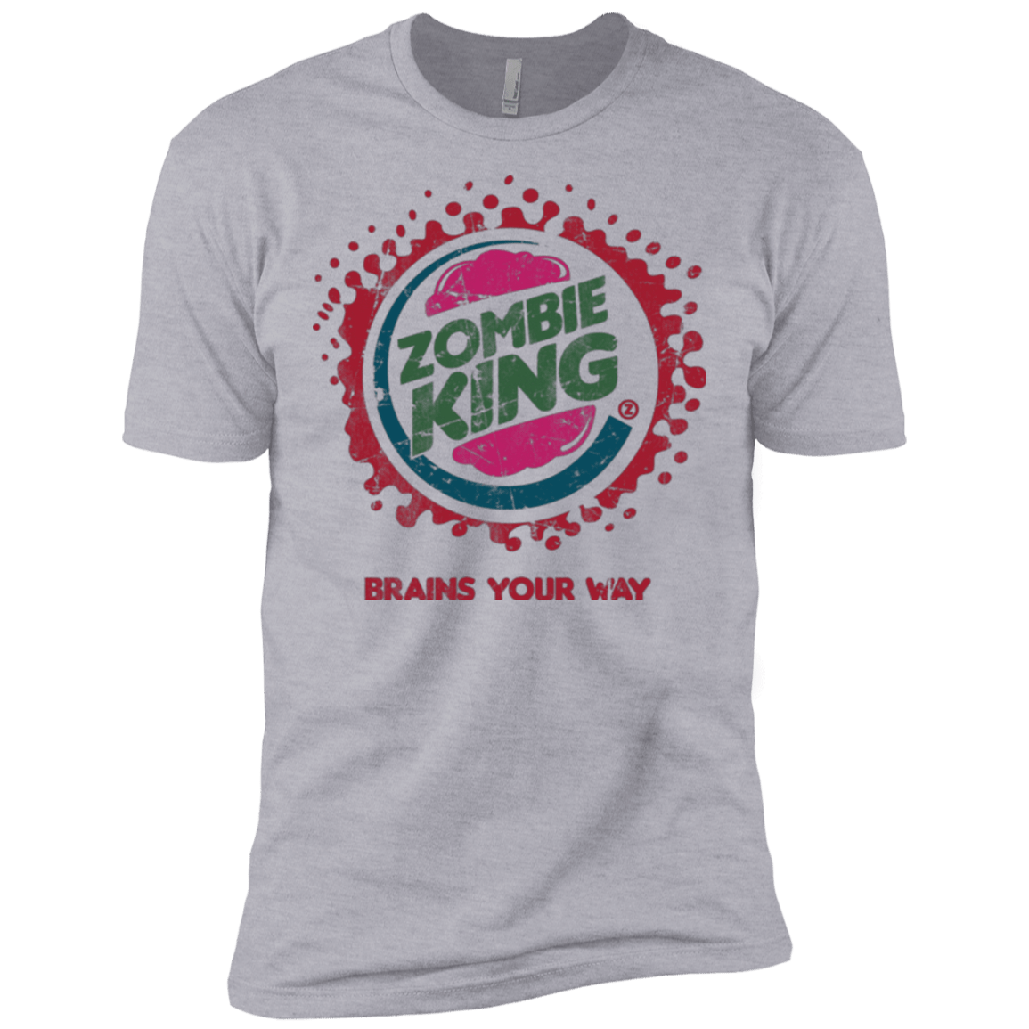 T-Shirts Heather Grey / X-Small Zombie King Men's Premium T-Shirt