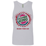 T-Shirts Heather Grey / Small Zombie King Men's Premium Tank Top