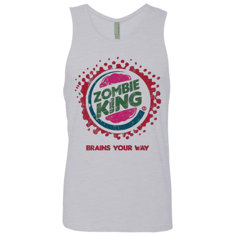 T-Shirts Heather Grey / Small Zombie King Men's Premium Tank Top