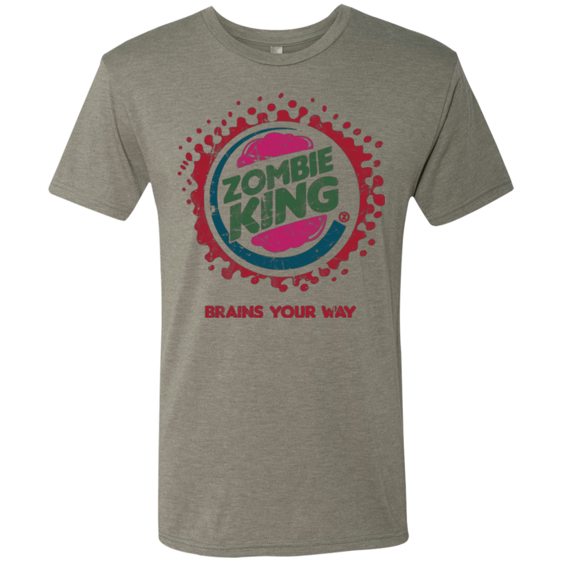 T-Shirts Venetian Grey / Small Zombie King Men's Triblend T-Shirt
