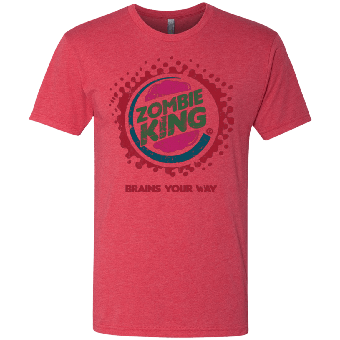 T-Shirts Vintage Red / Small Zombie King Men's Triblend T-Shirt