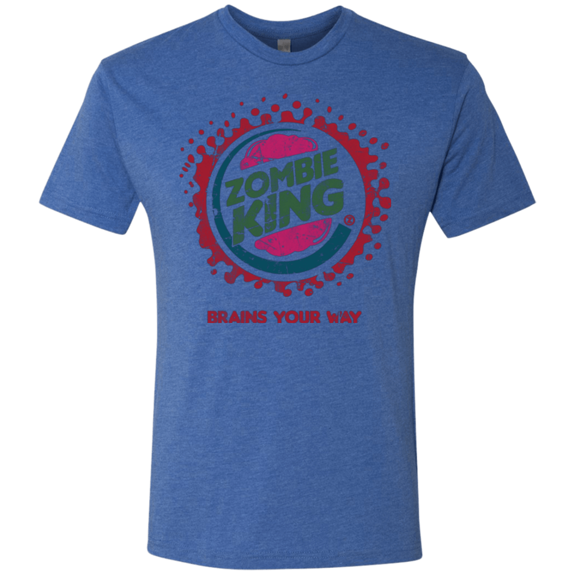 T-Shirts Vintage Royal / Small Zombie King Men's Triblend T-Shirt
