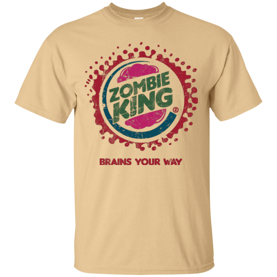 T-Shirts Vegas Gold / Small Zombie King T-Shirt