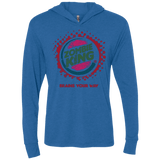 T-Shirts Vintage Royal / X-Small Zombie King Triblend Long Sleeve Hoodie Tee