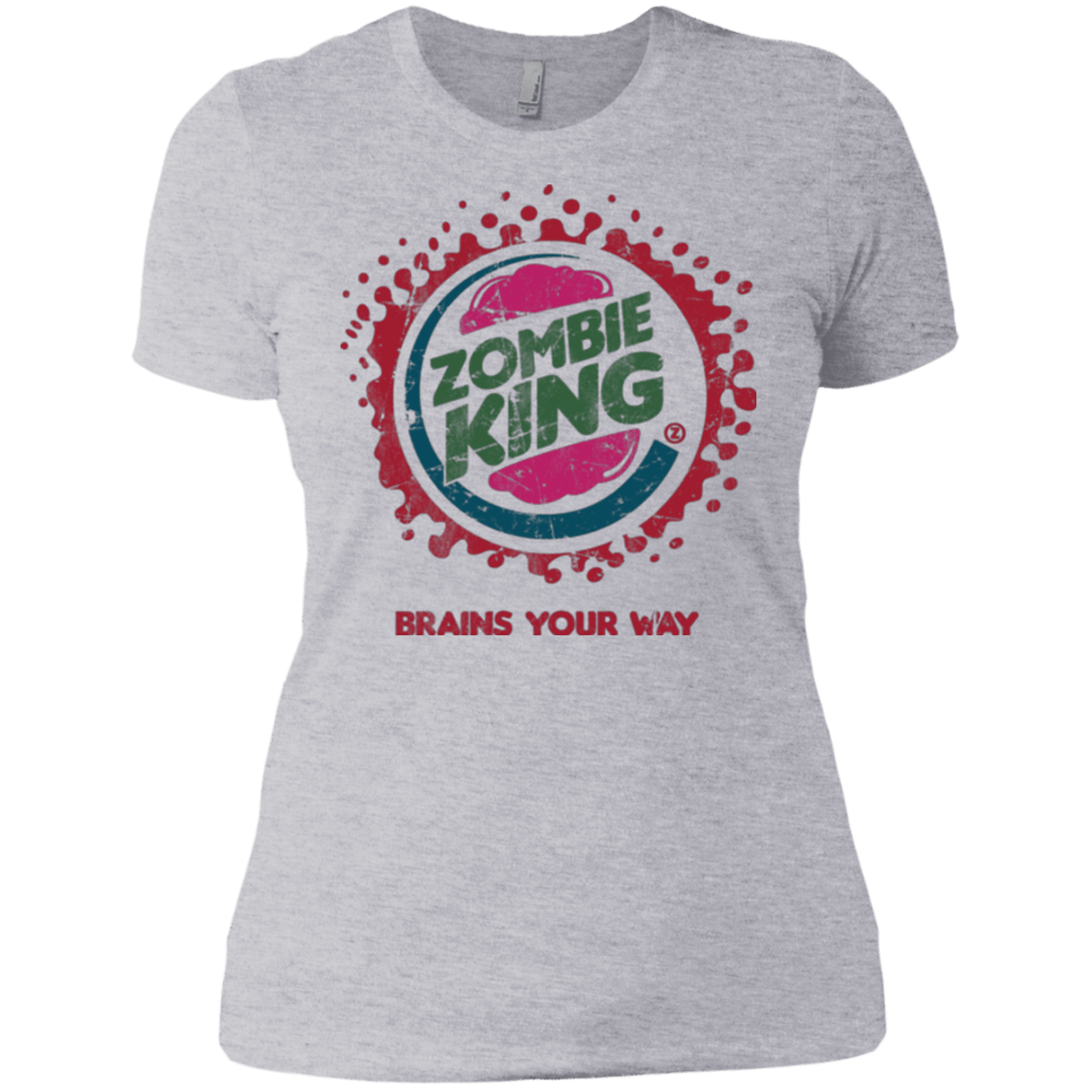 T-Shirts Heather Grey / X-Small Zombie King Women's Premium T-Shirt