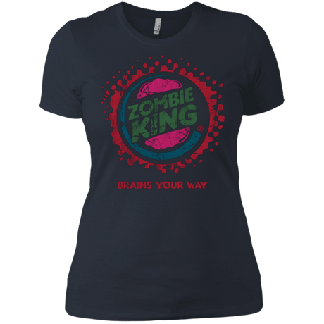 T-Shirts Indigo / X-Small Zombie King Women's Premium T-Shirt