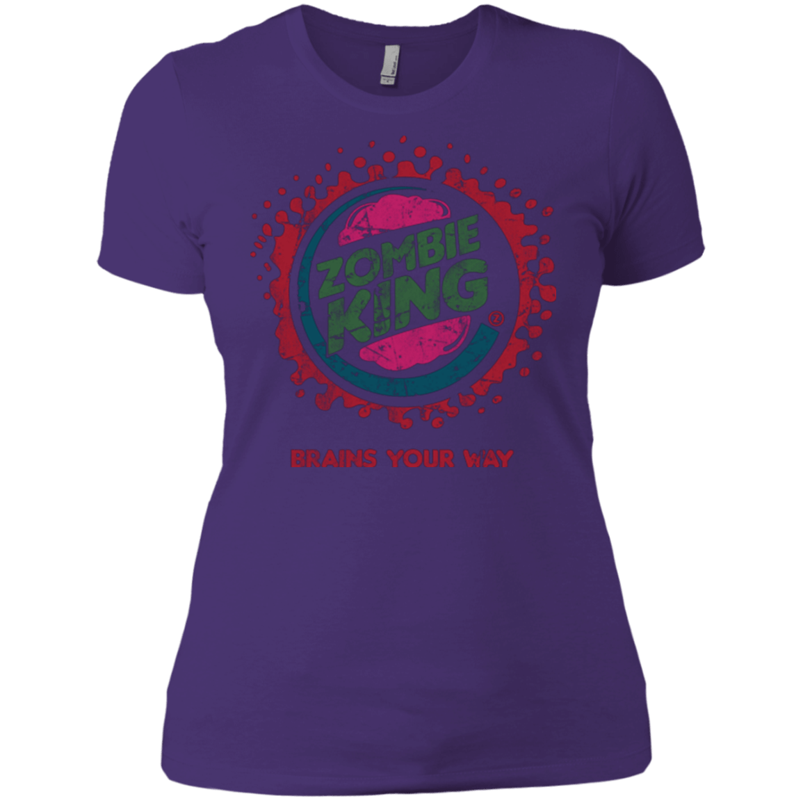 T-Shirts Purple / X-Small Zombie King Women's Premium T-Shirt