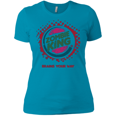 T-Shirts Turquoise / X-Small Zombie King Women's Premium T-Shirt