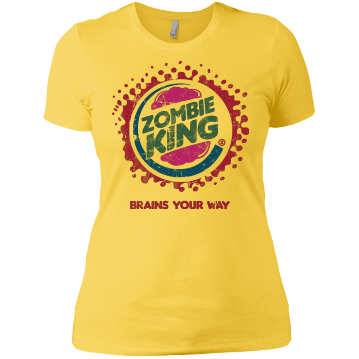T-Shirts Vibrant Yellow / X-Small Zombie King Women's Premium T-Shirt