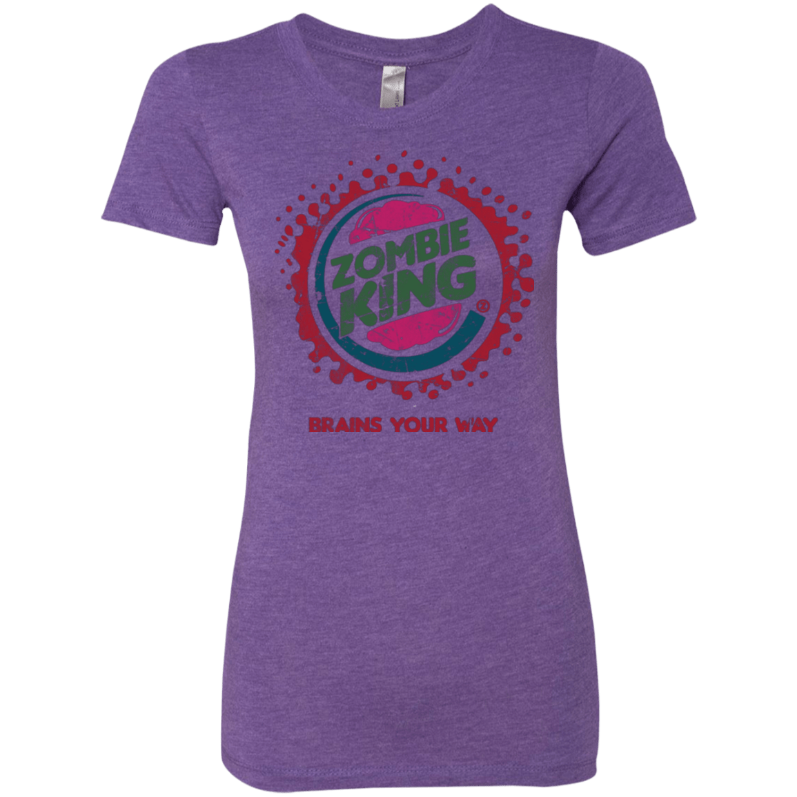 T-Shirts Purple Rush / Small Zombie King Women's Triblend T-Shirt