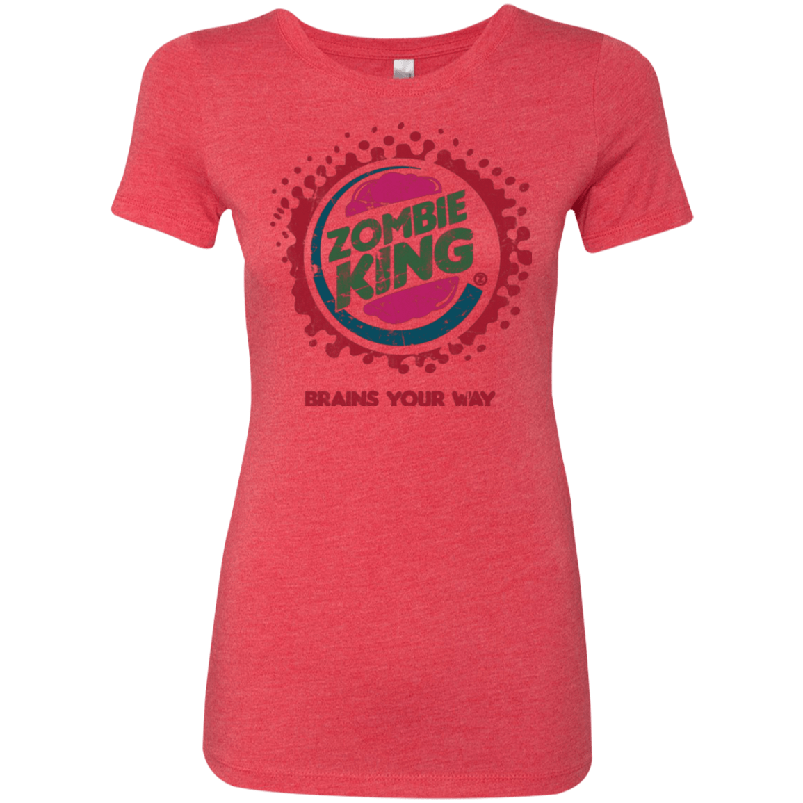 T-Shirts Vintage Red / Small Zombie King Women's Triblend T-Shirt