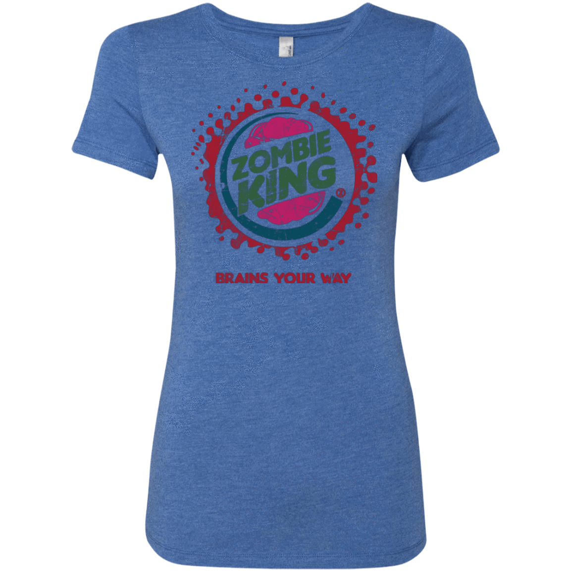 T-Shirts Vintage Royal / Small Zombie King Women's Triblend T-Shirt