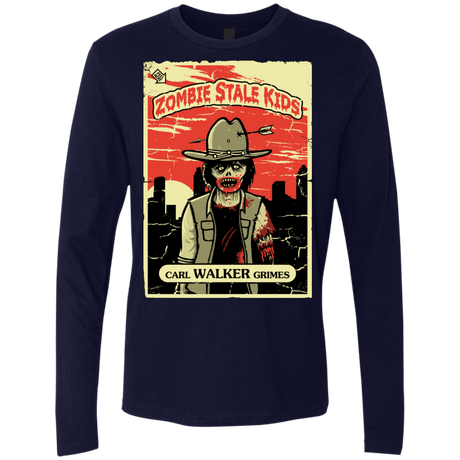 T-Shirts Midnight Navy / Small Zombie Stale Kids Men's Premium Long Sleeve
