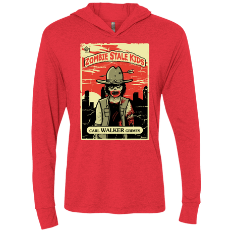T-Shirts Vintage Red / X-Small Zombie Stale Kids Triblend Long Sleeve Hoodie Tee