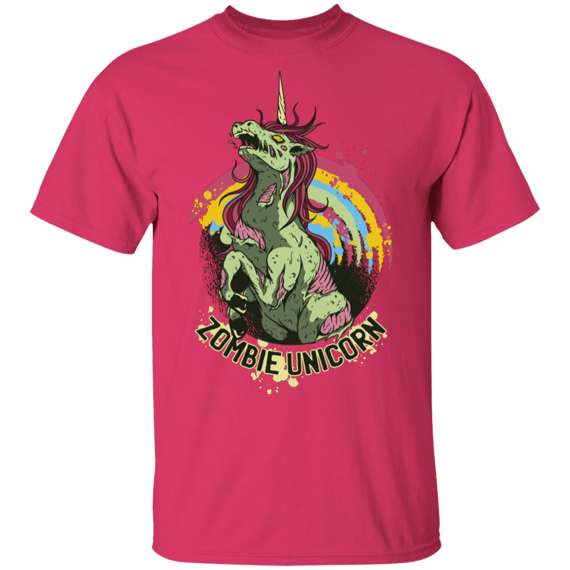 T-Shirts Heliconia / S Zombie Unicorn T-Shirt