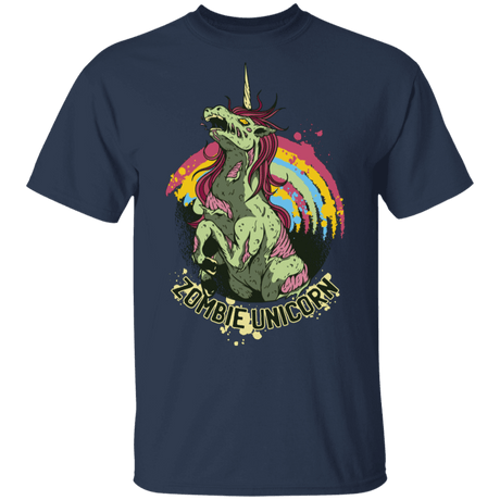 T-Shirts Navy / S Zombie Unicorn T-Shirt