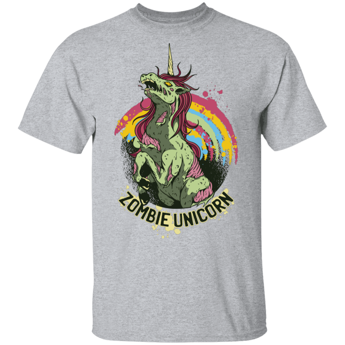 T-Shirts Sport Grey / S Zombie Unicorn T-Shirt