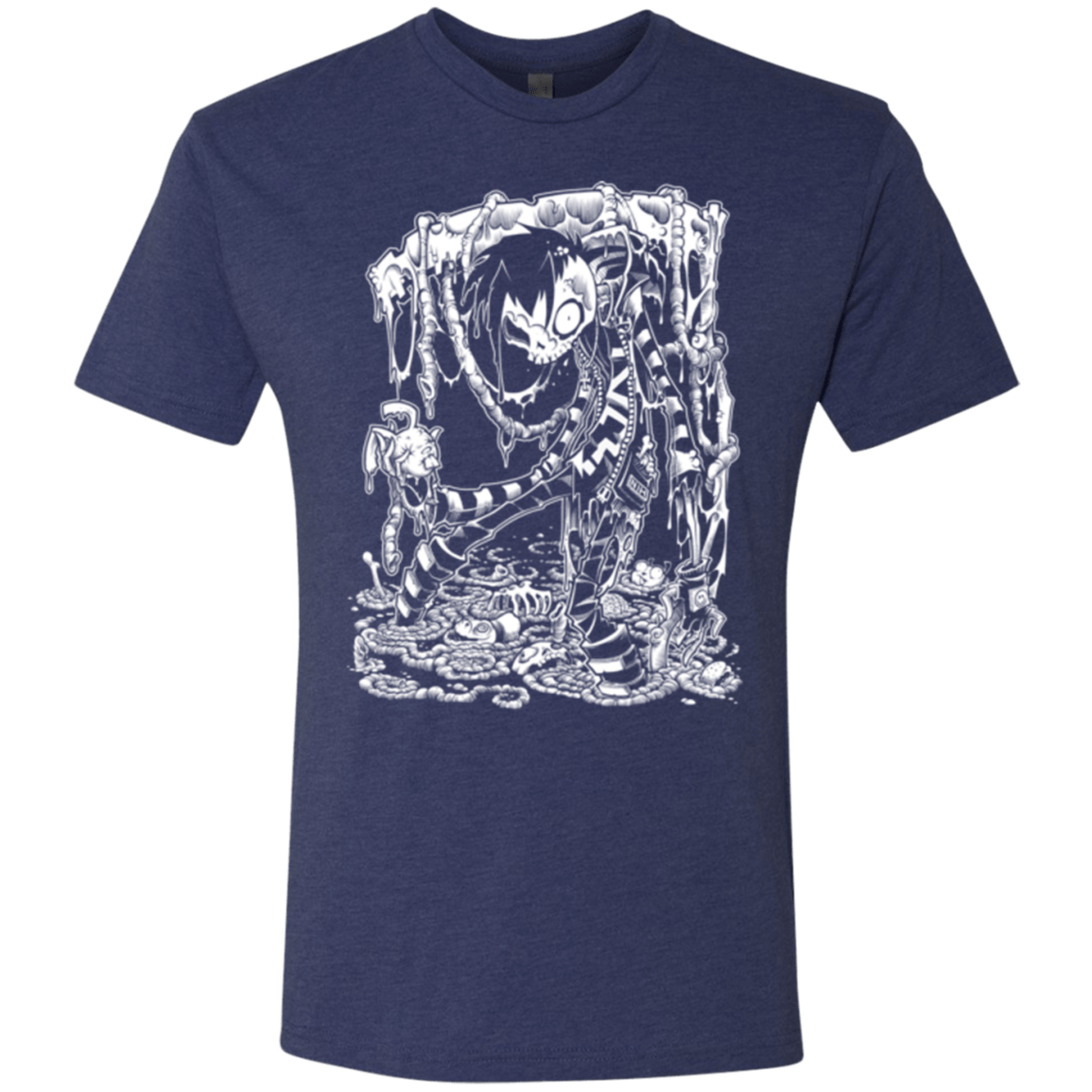 T-Shirts Vintage Navy / Small Zombnny Men's Triblend T-Shirt