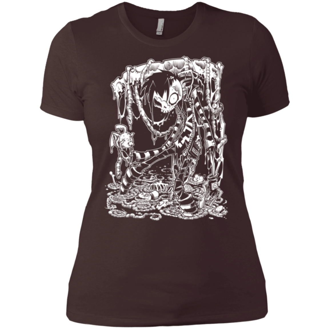 T-Shirts Dark Chocolate / X-Small Zombnny Women's Premium T-Shirt