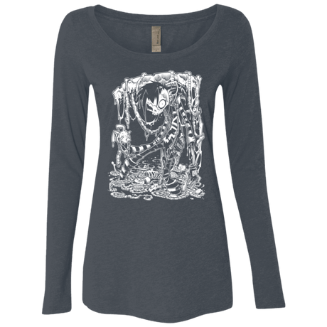 T-Shirts Vintage Navy / Small Zombnny Women's Triblend Long Sleeve Shirt