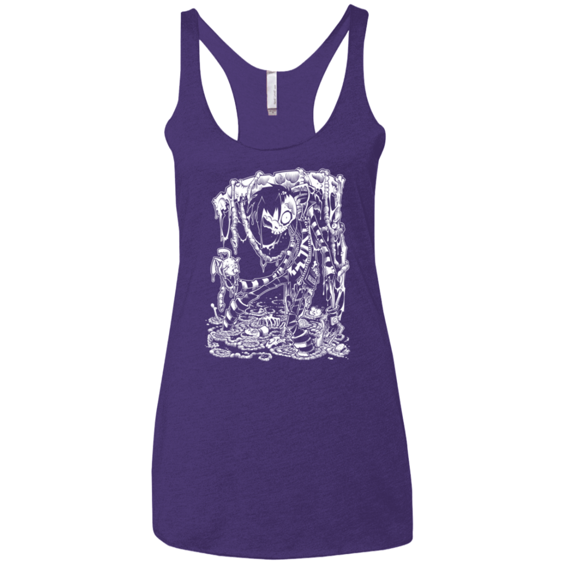 T-Shirts Purple / X-Small Zombnny Women's Triblend Racerback Tank