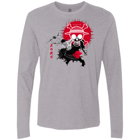 T-Shirts Heather Grey / Small Zoro Men's Premium Long Sleeve