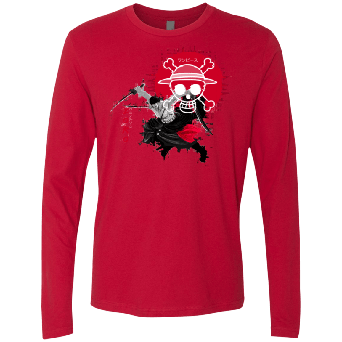 T-Shirts Red / Small Zoro Men's Premium Long Sleeve