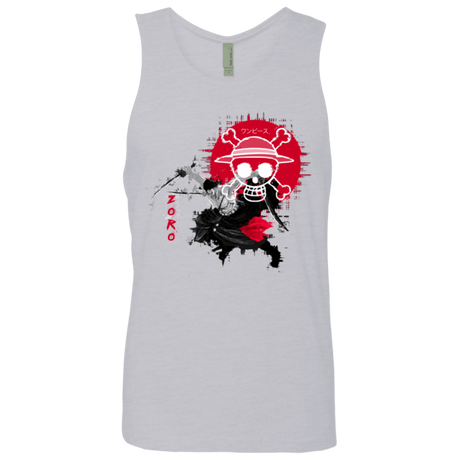 T-Shirts Heather Grey / Small Zoro Men's Premium Tank Top
