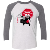 T-Shirts Heather White/Premium Heather / X-Small Zoro Men's Triblend 3/4 Sleeve