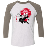 T-Shirts Heather White/Vintage Grey / X-Small Zoro Men's Triblend 3/4 Sleeve