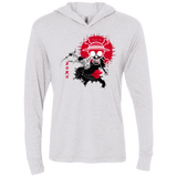 T-Shirts Heather White / X-Small Zoro Triblend Long Sleeve Hoodie Tee