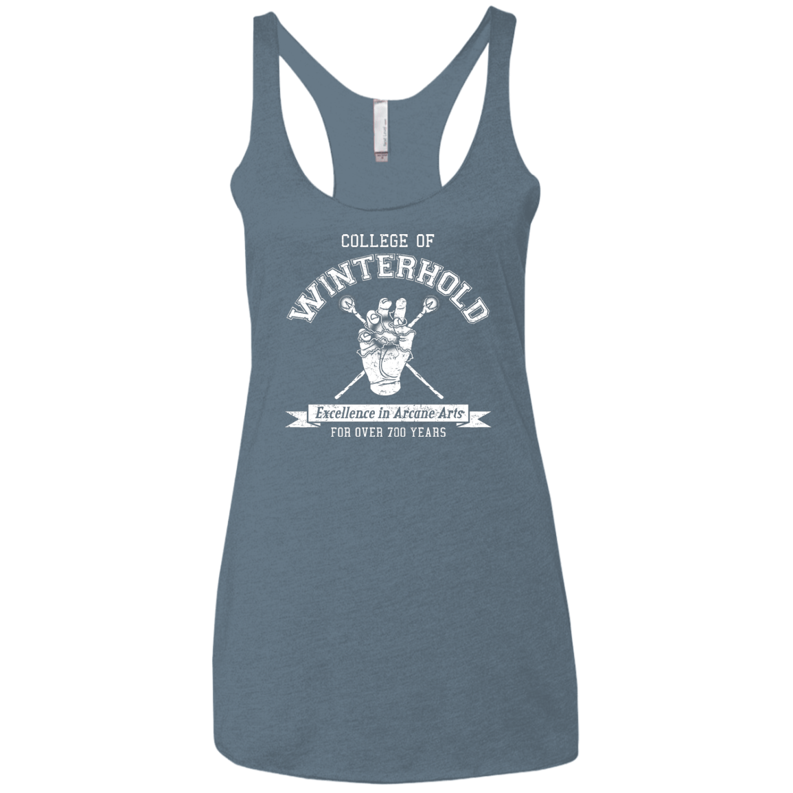 Womens_Triblend Racerback Indigo / X-Small College of Winterhold Women's Triblend Racerback Tank