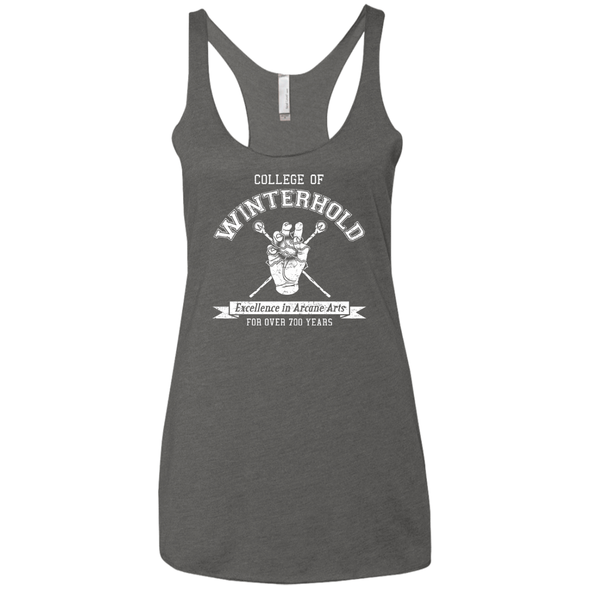 Womens_Triblend Racerback Premium Heather / X-Small College of Winterhold Women's Triblend Racerback Tank