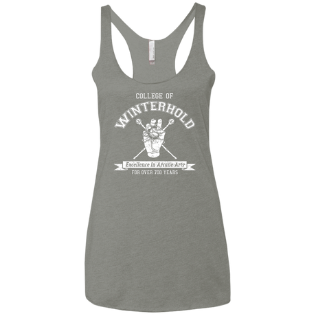 Womens_Triblend Racerback Venetian Grey / X-Small College of Winterhold Women's Triblend Racerback Tank