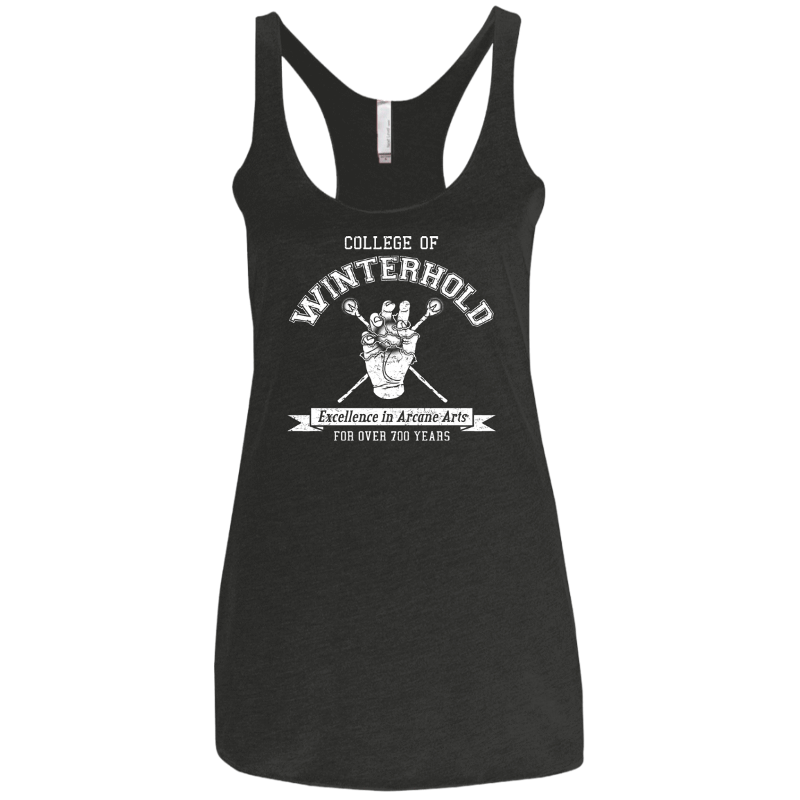 Womens_Triblend Racerback Vintage Black / X-Small College of Winterhold Women's Triblend Racerback Tank