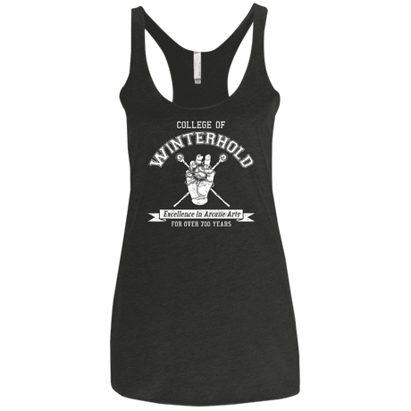 Womens_Triblend Racerback Vintage Black / X-Small College of Winterhold Women's Triblend Racerback Tank