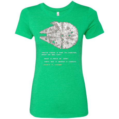 Womens_Triblend T-Shirts Envy / Small 8-Bit Charter Women's Triblend T-Shirt