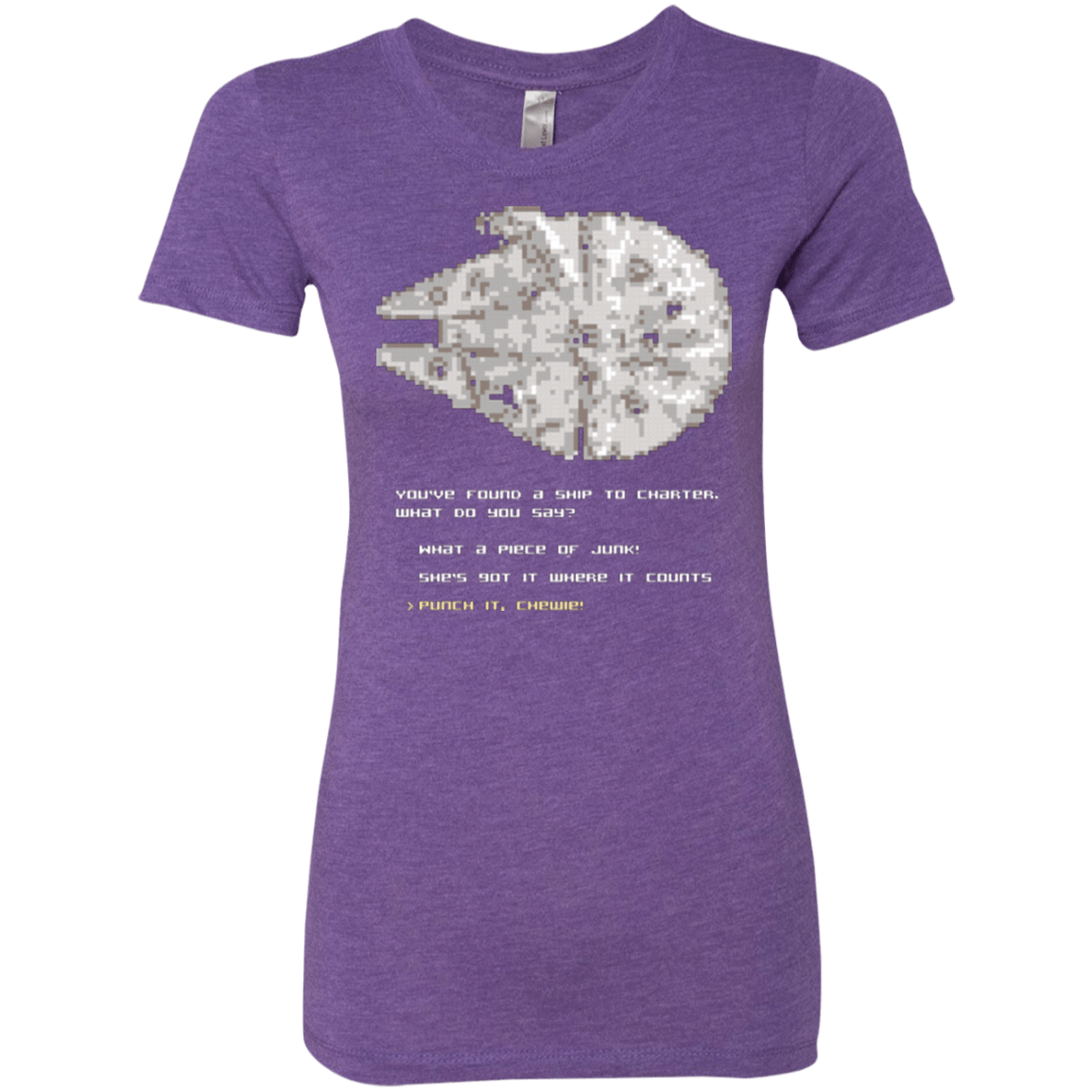 Womens_Triblend T-Shirts Purple Rush / Small 8-Bit Charter Women's Triblend T-Shirt