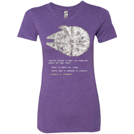 Womens_Triblend T-Shirts Purple Rush / Small 8-Bit Charter Women's Triblend T-Shirt