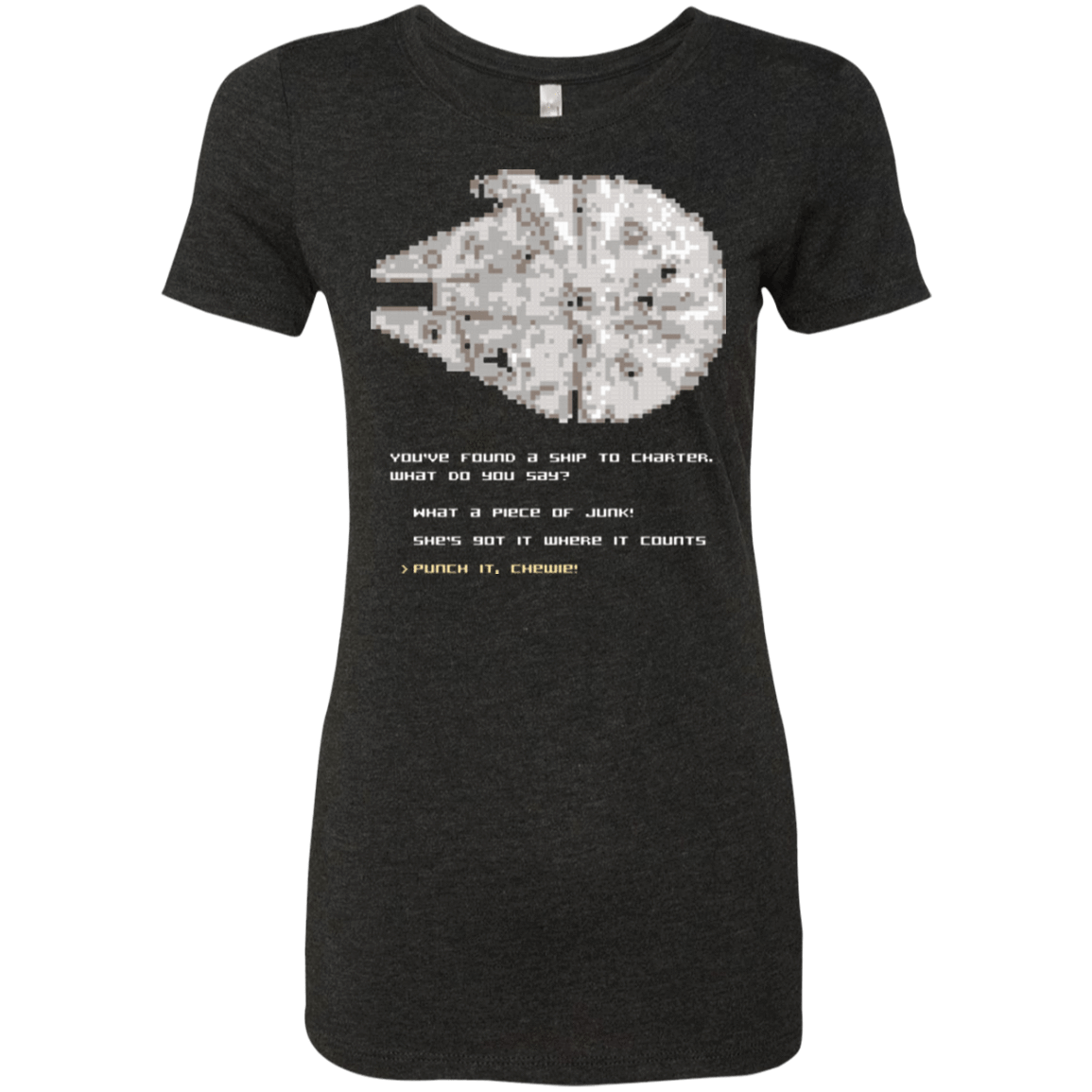 Womens_Triblend T-Shirts Vintage Black / Small 8-Bit Charter Women's Triblend T-Shirt