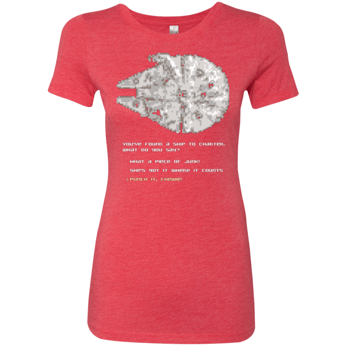 Womens_Triblend T-Shirts Vintage Red / Small 8-Bit Charter Women's Triblend T-Shirt