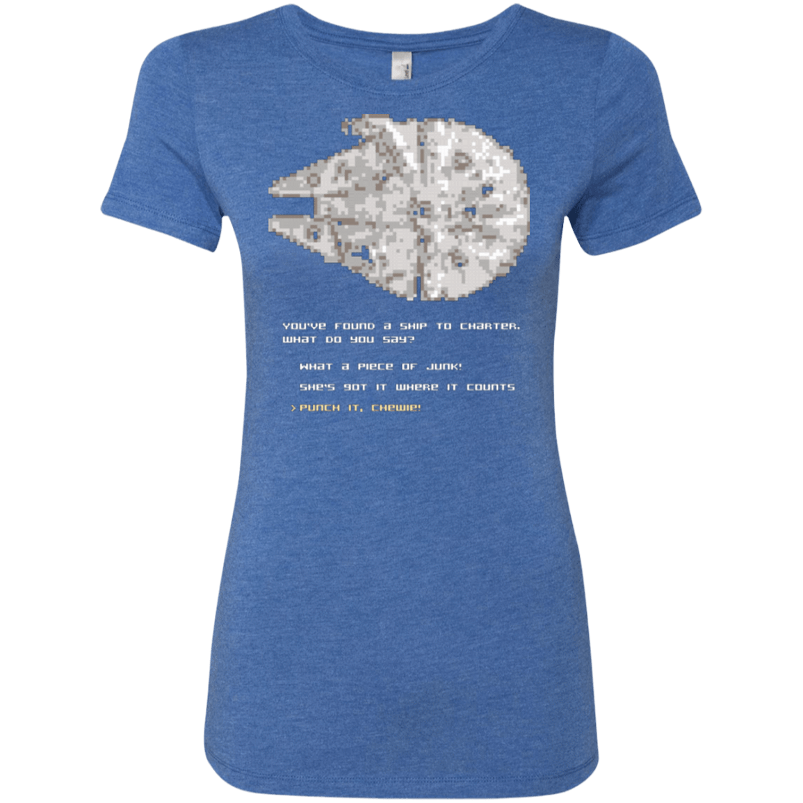 Womens_Triblend T-Shirts Vintage Royal / Small 8-Bit Charter Women's Triblend T-Shirt