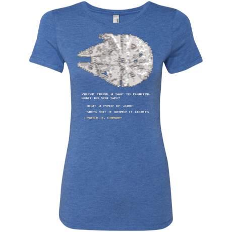 Womens_Triblend T-Shirts Vintage Royal / Small 8-Bit Charter Women's Triblend T-Shirt