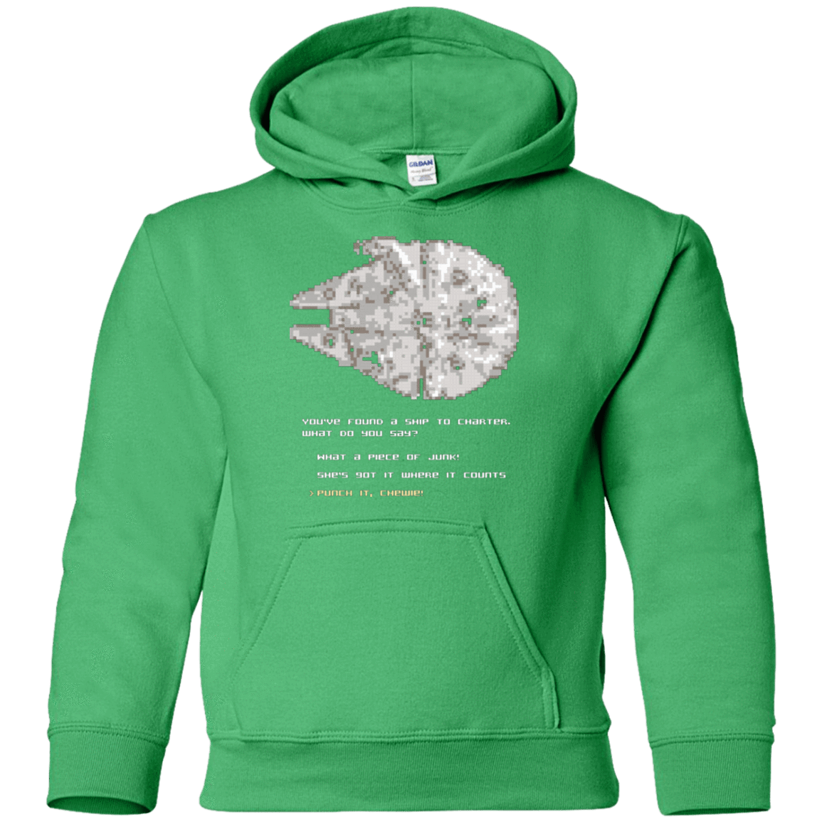 Youth_Hoodie Irish Green / YS 8-Bit Charter Youth Hoodie