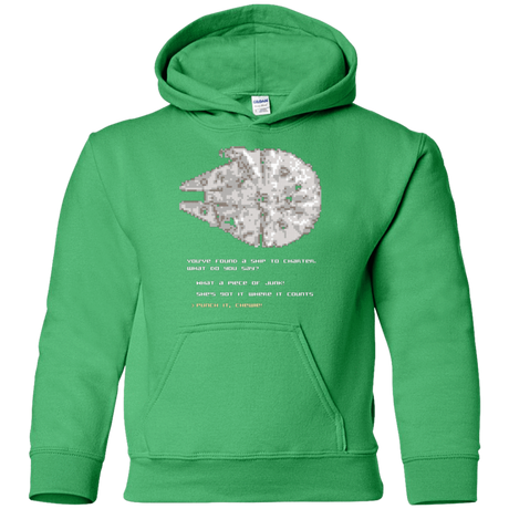 Youth_Hoodie Irish Green / YS 8-Bit Charter Youth Hoodie