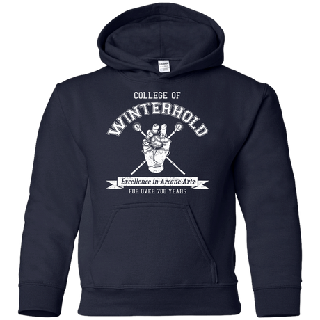 Youth_Hoodie Navy / YS College of Winterhold Youth Hoodie